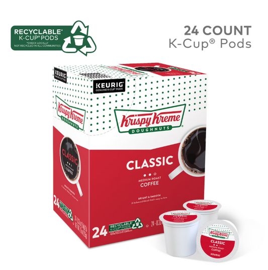 Krispy Kreme Coffee Pods Medium Roast K-Cups 24 Ct