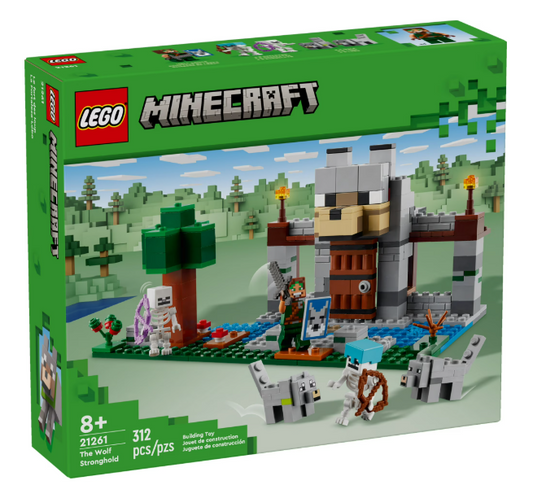 LEGO Minecraft Wolf Stronghold Fortress Set 21261 Toy