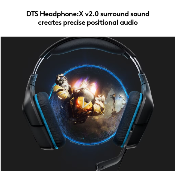 Logitech G432 Wired Gaming Headset 7.1 Surround Black