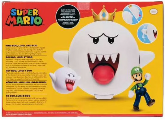 Super Mario King Boo Boo Luigi 3-Pack Action Figures