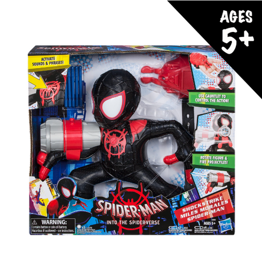 Spider-Verse Shockstrike Miles Morales Spider-Man Figure