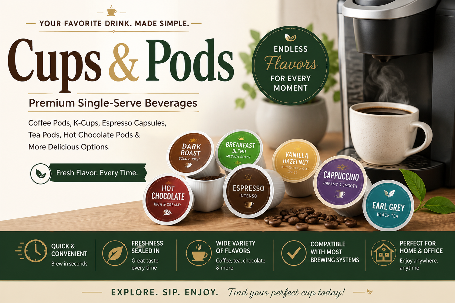 Cups & Pods