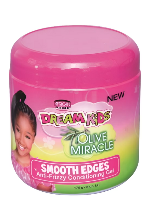 African Pride Kids Hair Styling Gel 6 oz Olive Miracle Shine Enhancing