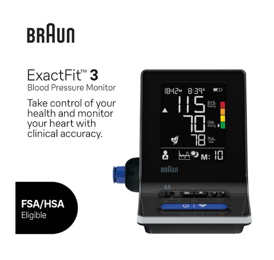 Braun ExactFit 3 Upper Arm Blood Pressure Monitor
