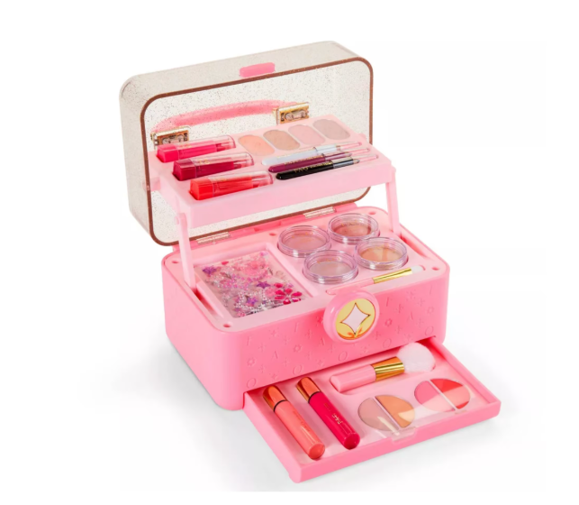 FAO Schwarz Girls Makeup Organizer Portable Toy Set