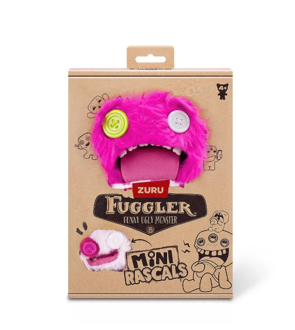 Fuggler Oogah Boogah Pink Long Pile Mini Rascals Plush