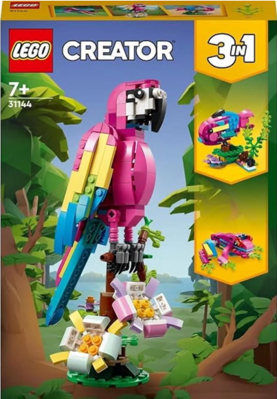 LEGO Creator Exotic Pink Parrot 3in1 Building Set 31144