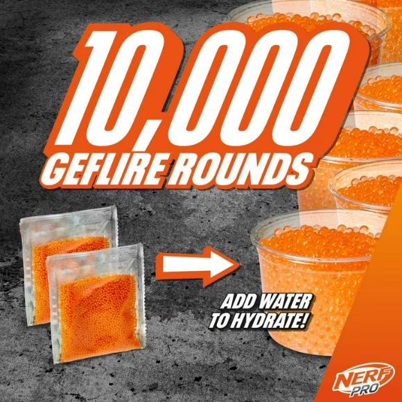 Nerf Pro Gelfire Raid Blaster with 10,000 Rounds