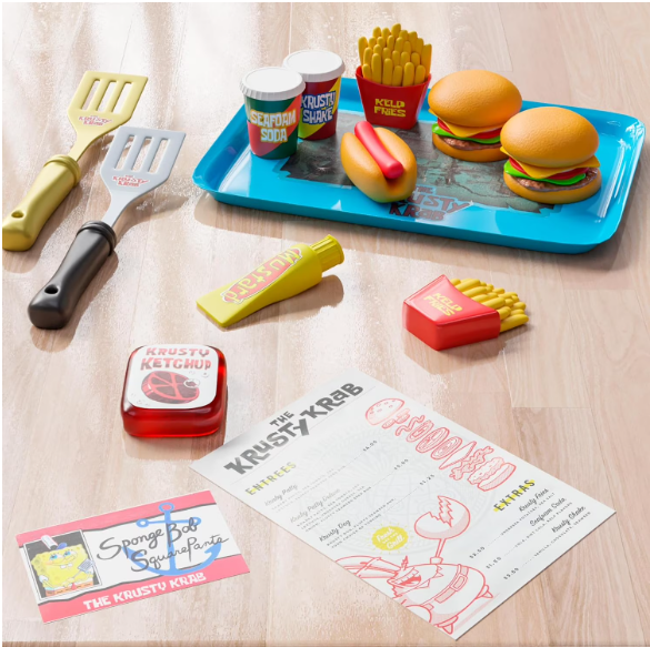 Nickelodeon SpongeBob Krabby Patty 27-Piece Cook Playset