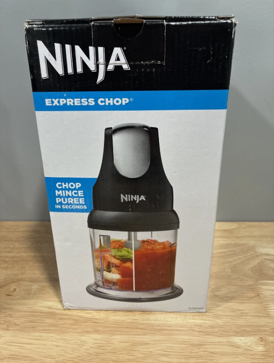 Ninja NJ100 2-Cup Food Chopper Gray One-Touch Pulse