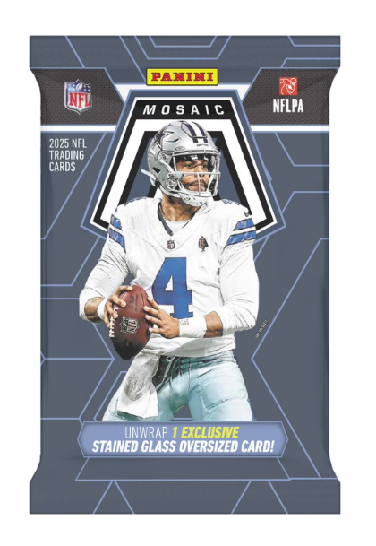 Panini 2025 Mosaic Football Bundle Box 8 Packs Cards