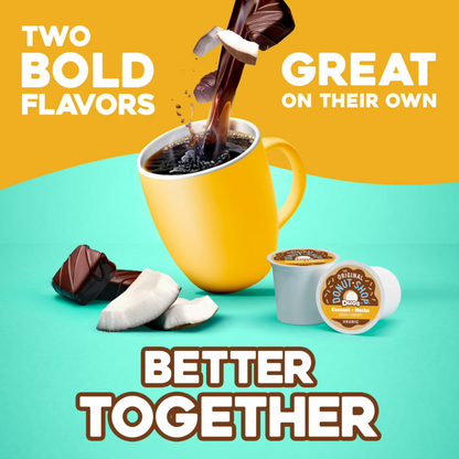 Coconut Mocha Medium K-Cup Coffee Pods - The Original Donut Shop 24 Count