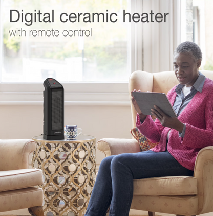 Digital Ceramic Tower Heater Lasko CT16670 1500W