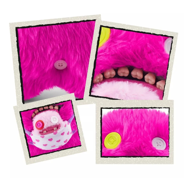 Fuggler Oogah Boogah Pink Long Pile Mini Rascals Plush