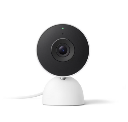 Google Nest Cam Indoor 2K Wired Security Camera Snow