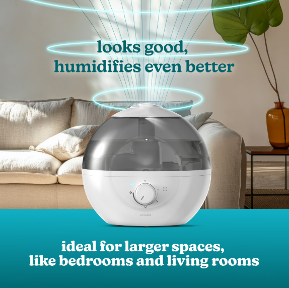 HoMedics Ultrasonic Cool Mist Top Fill Humidifier 4L