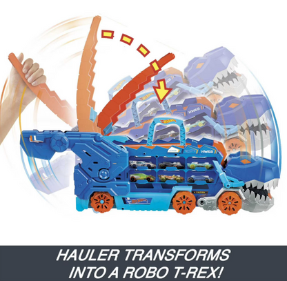 Hot Wheels City Ultimate T-Rex Transporter Hauler Toy
