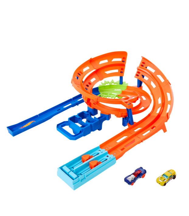 Hot Wheels Whip Around Raceway Track Set with 2 Cars