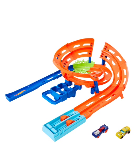 Hot Wheels Whip Around Raceway Track Set with 2 Cars