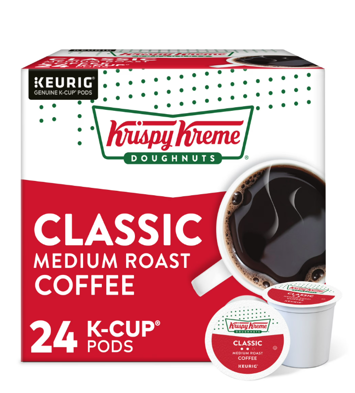 Krispy Kreme Coffee Pods Medium Roast K-Cups 24 Ct