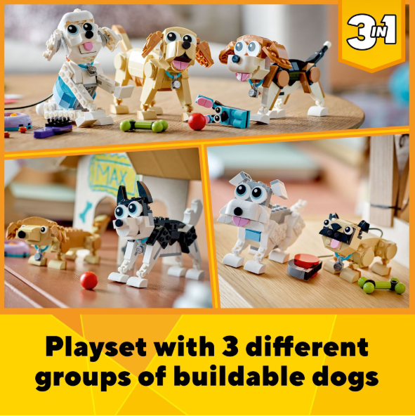 LEGO Creator 3 in 1 Adorable Dogs Set 31137 Toy