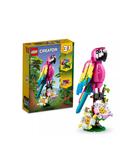 LEGO Creator Exotic Pink Parrot 3in1 Building Set 31144