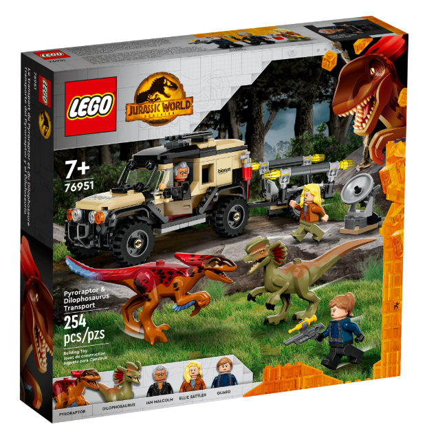 LEGO Jurassic World Pyroraptor Transport Set 76951