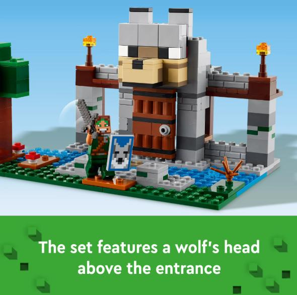 LEGO Minecraft Wolf Stronghold Fortress Set 21261 Toy