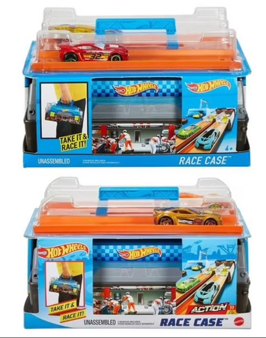 Mattel Hot Wheels Race Case Track Set Portable Racing Kit