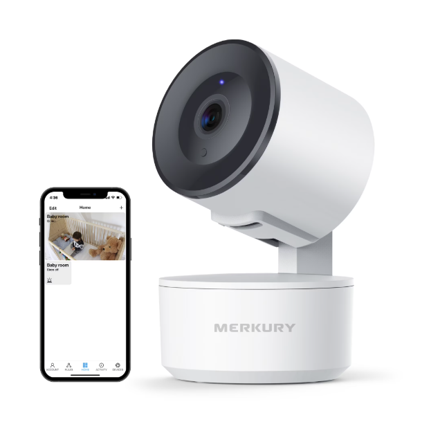 Merkury Smart 1080p Wi-Fi Indoor Auto-Tracking Camera