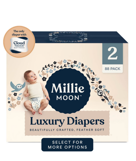Millie Moon Luxury Disposable Diapers Size 2, 88ct