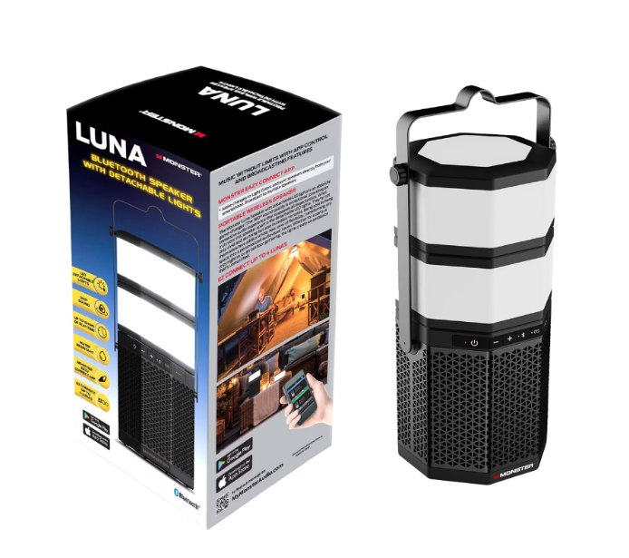 Monster LUNA 20W Bluetooth Speaker with LED Lights