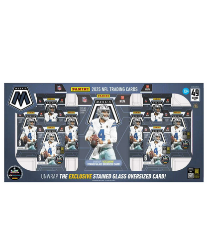 Panini 2025 Mosaic Football Bundle Box 8 Packs Cards