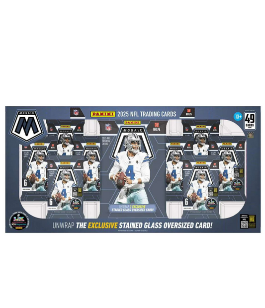 Panini 2025 Mosaic Football Bundle Box 8 Packs Cards