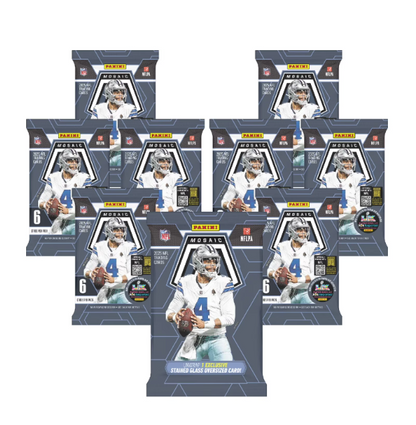 Panini 2025 Mosaic Football Bundle Box 8 Packs Cards