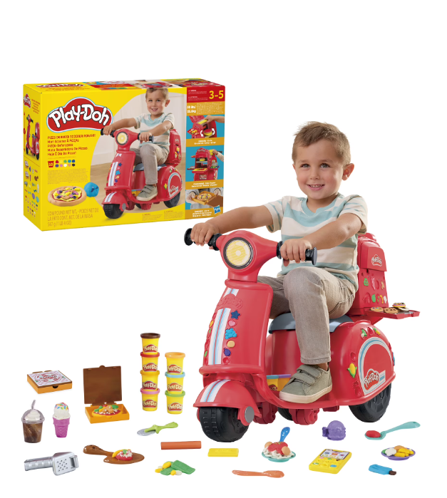 Play-Doh Pizza Delivery Scooter Ride-On Playset Toy