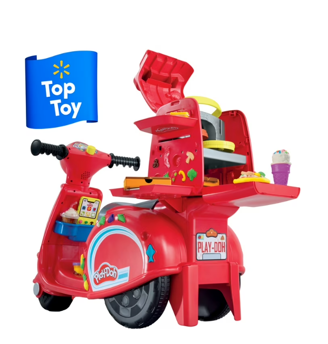 Play-Doh Pizza Delivery Scooter Ride-On Playset Toy