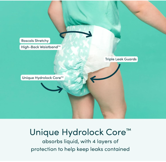 Rascals Premium Absorbent Baby Diapers