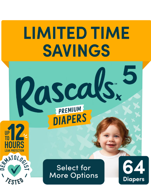 Rascals Premium Absorbent Baby Diapers