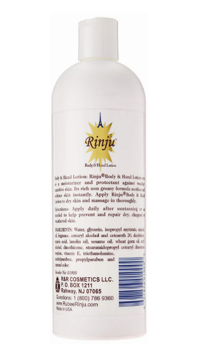 Rinju Body Lotion Vitamin E Body & Hand Lotion 16 oz