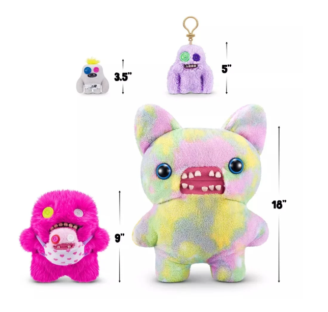 Fuggler Oogah Boogah Pink Long Pile Mini Rascals Plush
