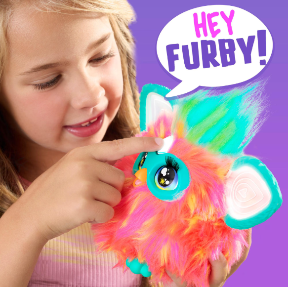 Furby Coral Plush Toy Voice Activated with 15 Accessories