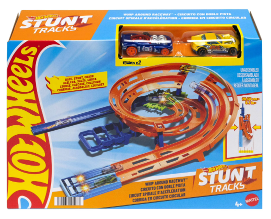 Hot Wheels Whip Around Raceway Track Set with 2 Cars