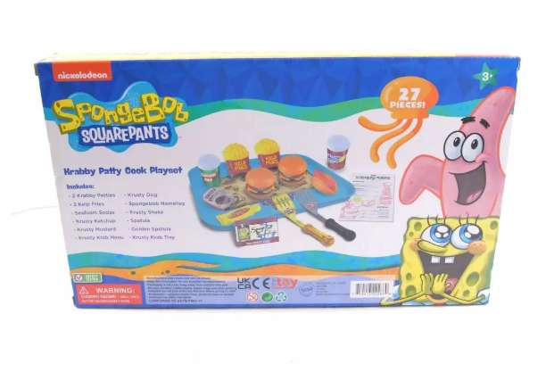 Nickelodeon SpongeBob Krabby Patty 27-Piece Cook Playset