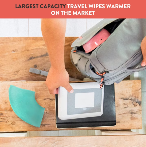 Prince Lionheart Compact Wipes Warmer Grey
