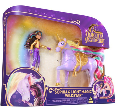 Unicorn Academy Sophia & Light Magic Wildstar Set