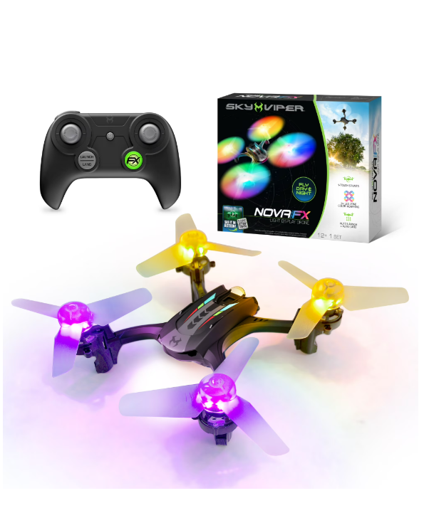 Sky Viper Nova Light FX Drone with Rechargeable Battery