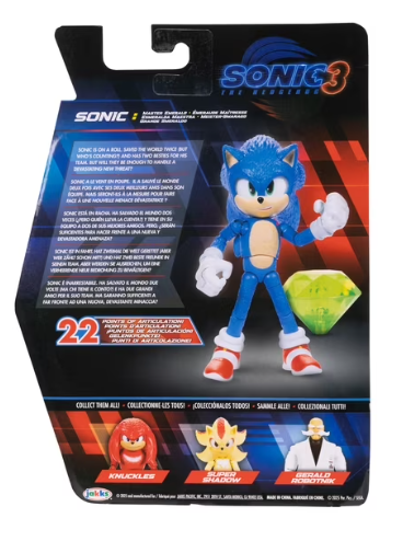 Sonic 3 5-Inch Sonic Figure with Emerald Action Toy