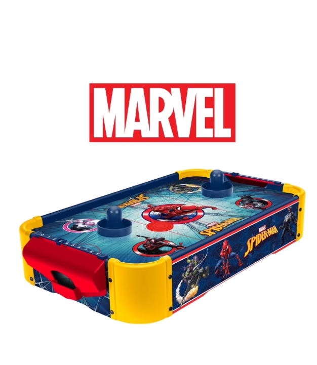 Spider-Man Wooden Electronic Air Hockey Table Game