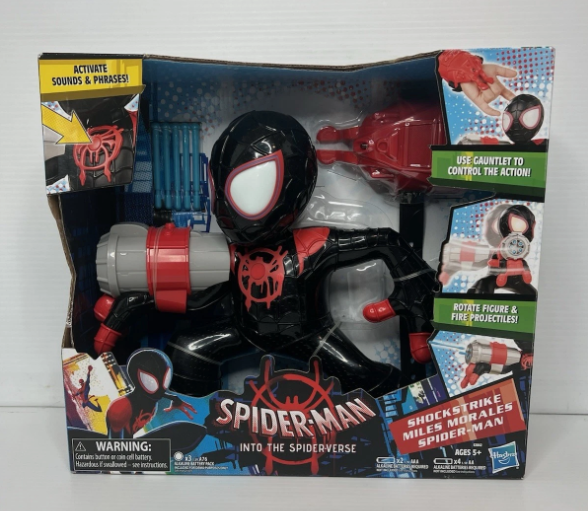 Spider-Verse Shockstrike Miles Morales Spider-Man Figure